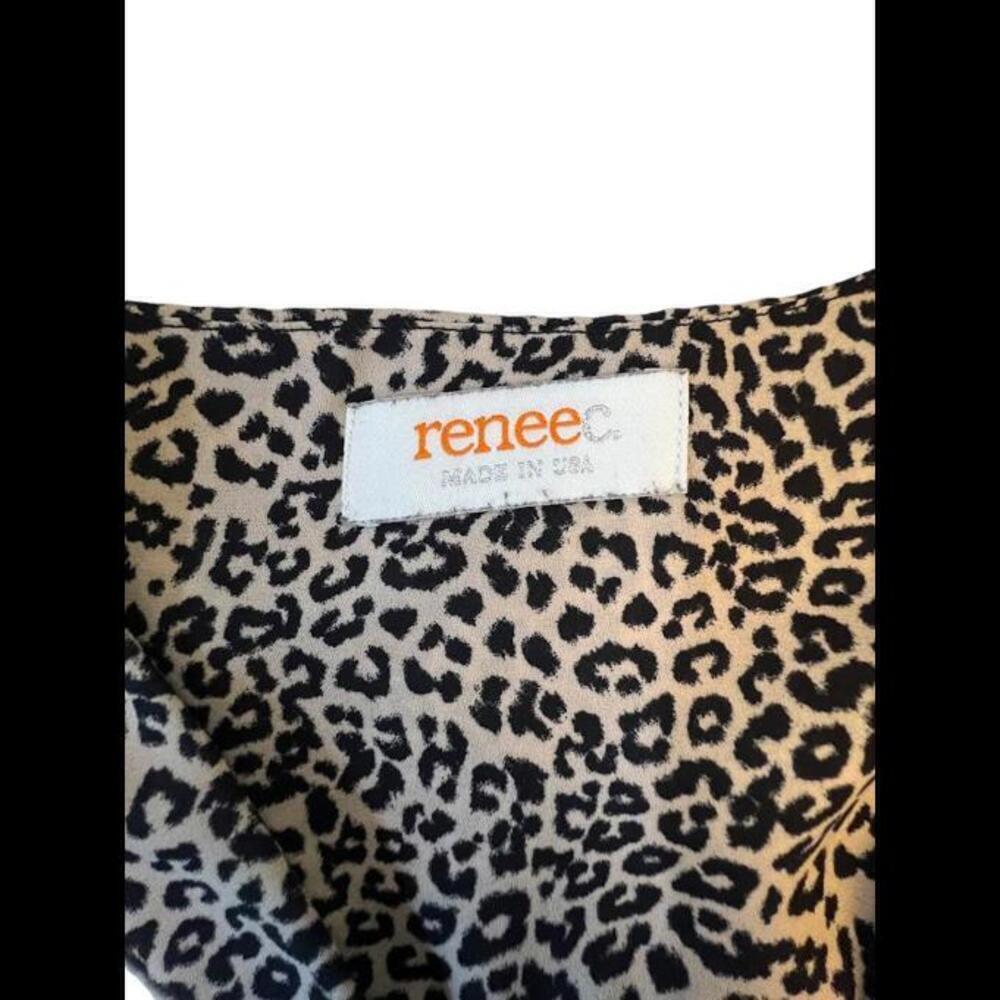 Renee C Chic Leopard Print Blouse - Versatile Casual Top - Picture 4 of 8